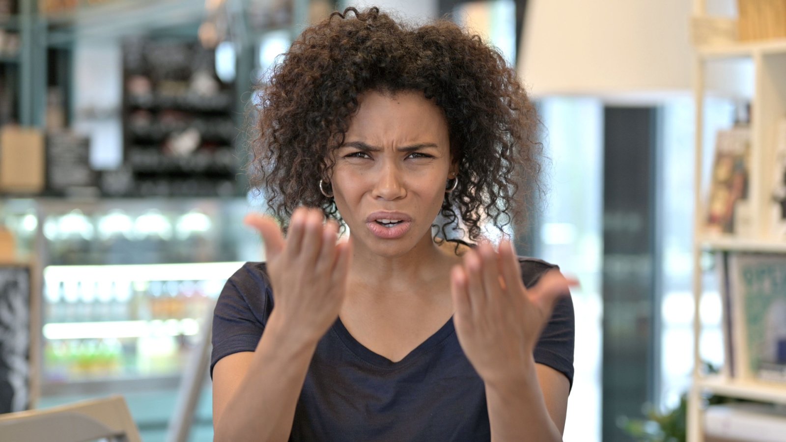 poc woman angry frustrated RollingCamera shutterstock