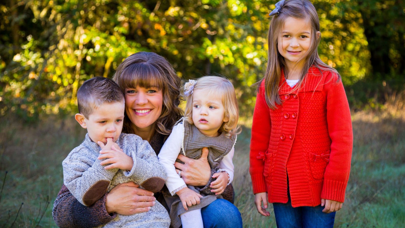 single mom outdoors 3 children joshua rainey photography shutterstock