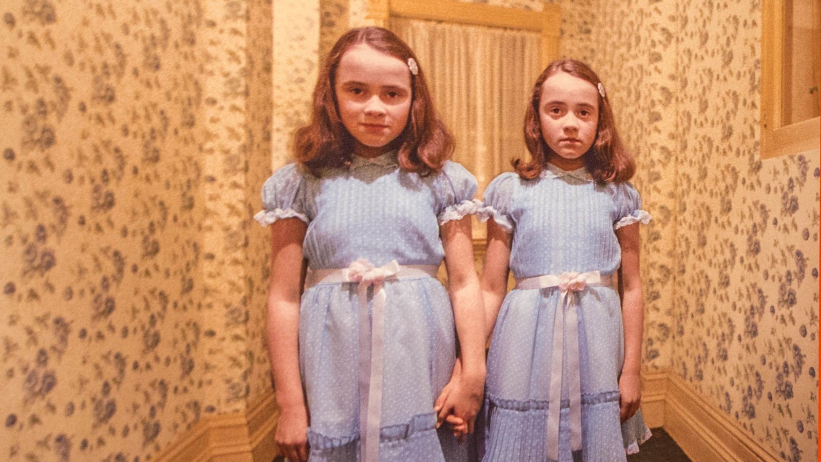 the shining movie twins horror Hethers shutterstock