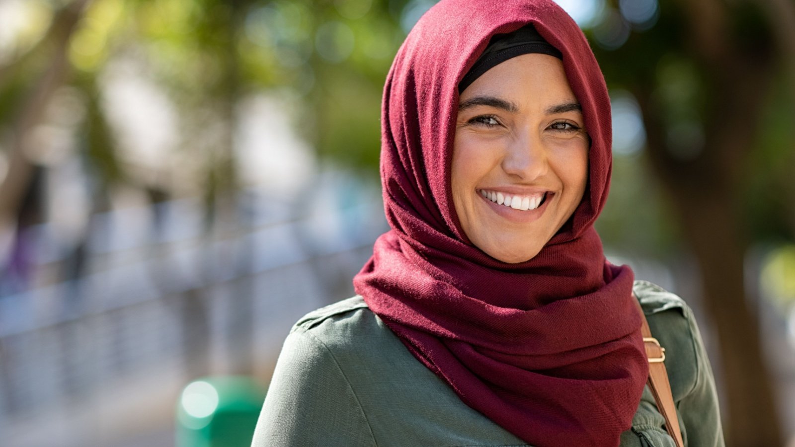 young muslim woman wearing hijab Ground Picture Shutterstock