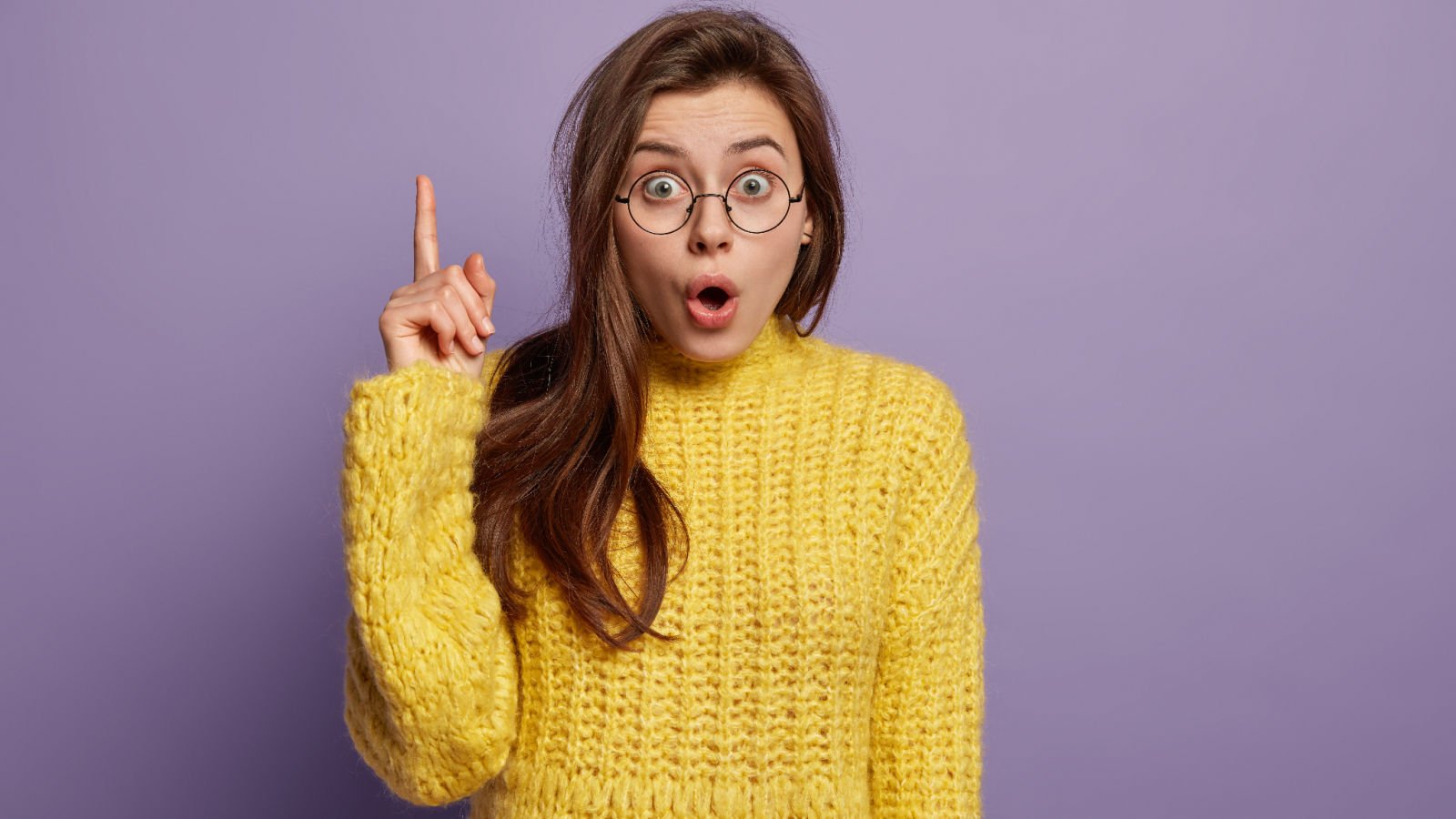 young woman thinking pointing idea gasps from surprisement points up open month cast of thousands shutterstock young woman thinking pointing idea gasps from surprisement points up open month cast of thousands shutterstock